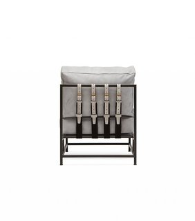 This Furniture Designer's Home Has All the Multipurpose Furniture You Need Now - Photo 8 of 21 - Stephen Kenn Stone Leather & Blackened Steel Frame Chair ($3200)