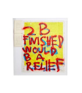 "2 B Finished Would B a Relief" by Matt Maust (price upon request)
