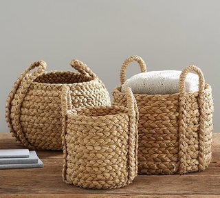 Inside Jenni Kayne's Stunning Living Room Makeover - Photo 6 of 20 - Pottery Barn "Beachcomber Round Handled Basket" ($59)