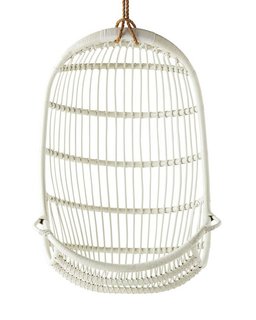 This Insanely Cool Loft Is What Downtown Dreams Are Made Of - Photo 14 of 29 - Serena & Lily Hanging Rattan Chair ($498)