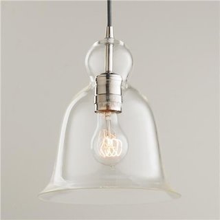 Shades of Light "Bell Curve Glass Pendant Light", $98