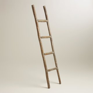 World Market "Wood Ladder Decor", $50