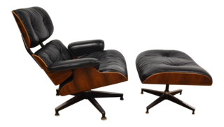 Inside Fitness Mogul Lorna Jane's Elegant L.A. Retreat - Photo 10 of 29 - Eames Rosewood Lounge Chair and Ottoman ($4900)