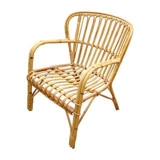 Inside Fitness Mogul Lorna Jane's Elegant L.A. Retreat - Photo 14 of 29 - Franco Albini Midcentury Rattan Bentwood Chair ($370)