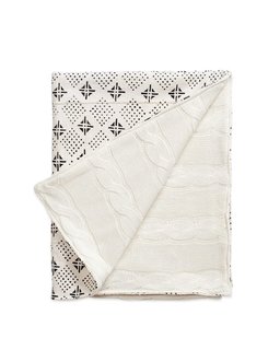 Erin Featherston Tribal Mud Cloth & Cable Knit Baby Blanket ($215)