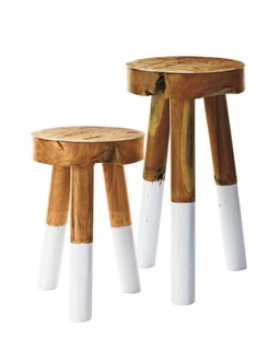Serena & Lily Dip-Dyed Stools ($58)