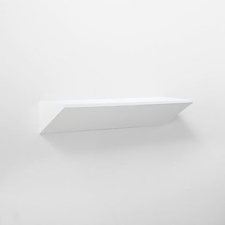 9 Home Libraries We All Want to Curl Up in This Weekend - Photo 16 of 18 - West Elm Floating Wedge Shelf - White ($79)