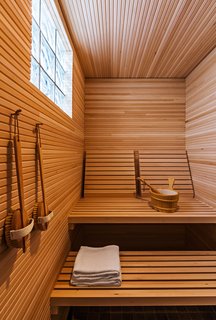 10 Sterling Saunas in Modern Homes - Photo 3 of 9 - Naturally sleek, this wooden sauna by Salmela Architect is both simple and honest.