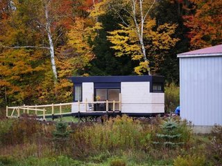 LineSync Architecture designed this remote Vermont home for families requiring wheelchair accessibility. 