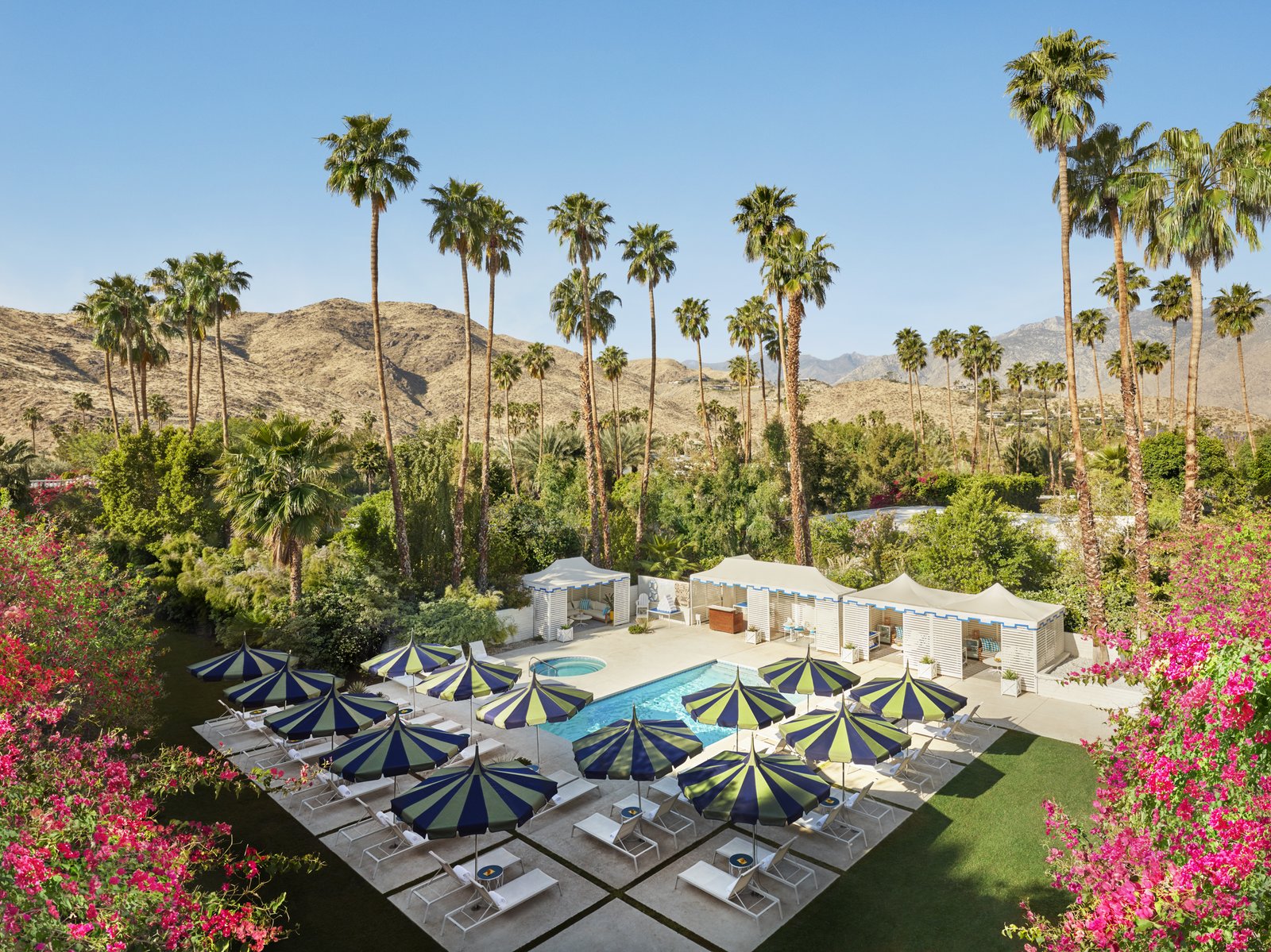 "Palm Springs is singular, and I wanted to create a hotel that captures its essence—groovy modern architecture meets Hollywood glamour—and crank it up a notch," Jonathan Adler said of his design at the Parker Palm Springs.