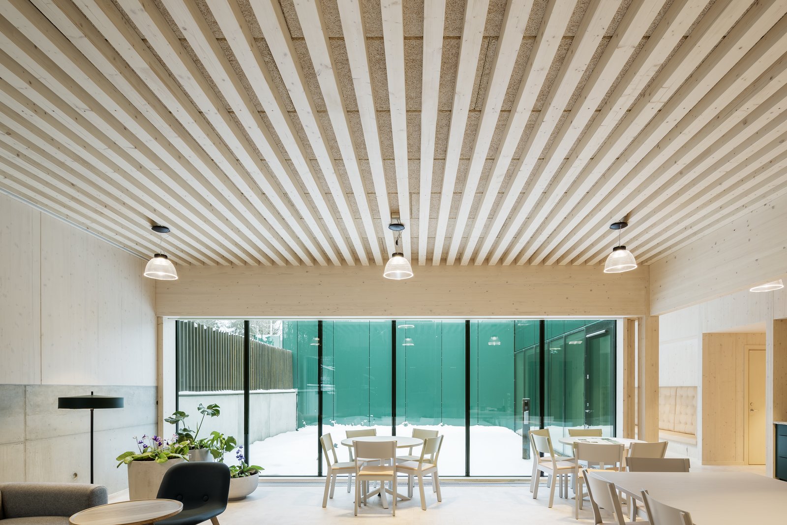 The administration center is both comforting and practical—a simple yet sophisticated building that takes care of its visitors.