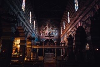 The marvelous interior of The Anglican Parish of Saint Mark in NW Portland.