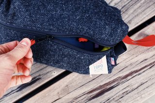 Some Urban-Friendly Gear from Topo Designs - Photo 3 of 3 - A Dopp kit may seem like a strange item for a daily carry lineup but it is well suited as a makeshift camera bag with plenty of space for notebooks, pens, and whatever else you need to be able to grab quickly on the go.