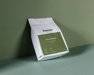 Penrose is Building a Design-Driven Coffee Brand - Photo 2 of 3 - Soothing green tones accent this single-origin Peruvian coffee from Penrose.