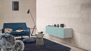 Denmark's Montana Takes a Modern Approach to Household Storage - Photo 1 of 5 - This wall shelf is an efficient storage solution in a living room or large open space.