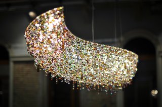 Vague crystal chandelier