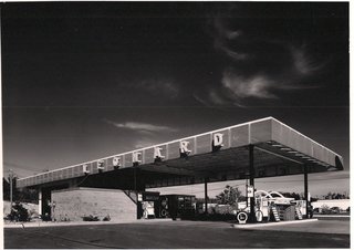 Mid-Century Modern
Michigan Service Stations
by Alden B. Dow - Photo 3 of 4 - The Leonard Service Staion in Ann Arbor