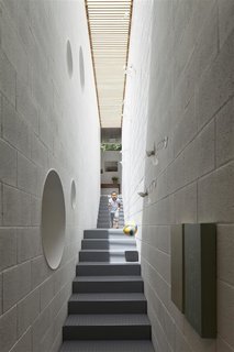 10 Light-Filled Homes With Interesting Skylights - Photo 2 of 10 - In the home of Israeli architect Pitsou Kedem is an elongated skylight that runs along the entire length of a stairwell, flooding the interiors with sunshine. 