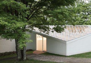 10 Light-Filled Homes With Interesting Skylights - Photo 9 of 10 - The Sculpture Gallery in architect Philip Johnson’s Glass House Estate in New Canaan, Connecticut, is a skylighted space with an almost entirely glass roof that showcases his art collection.