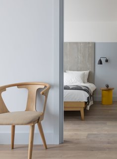 Designed by Grzywinski+Pons, Leman Locke London is a service apartment style hotel that has furniture items like retractable desks and flip-up tables to make the most of space.