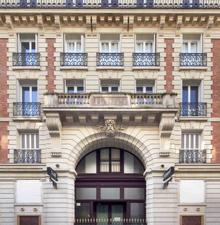 12 Modern Hotels in Historic Buildings Around the World - Photo 7 of 24 - Les Bains in Paris’ Le Marais district has an epic cultural history—to say the least. In 1885, Les Bains Douches became Paris’ first and most popular bathhouse and was known to host Marcel Proust on a regular basis. In 1978, it was turned into a nightclub that became the ultimate scene where every influential star made appearances—from Prince and Mick Jagger to David Bowie, Karl Lagerfeld, and Andy Warhol. After it closed down for five years, it was reincarnated in 2015 as a 39-room hotel that hosts an Artists’ Residency program that's curated by Magda Danysz.