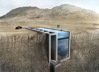 8 Subterranean Homes That Are Out of This World - Photo 8 of 8 - Laertis Antonios Ando Vassiliou of LAAV Architects is working closely with ARUP to build Casa Brutale, a daring, fantastical underground house in Beirut, Lebanon, that's wedged into the edge of a cliff and features a pool on the cliff’s plateau.