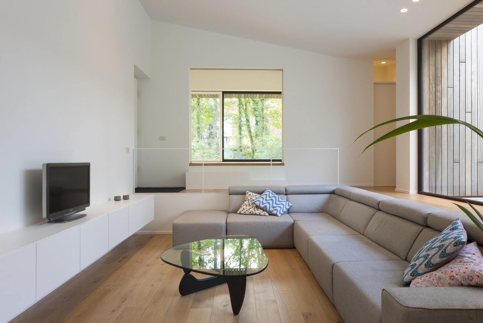 A Noguchi coffee table in the living lounge.