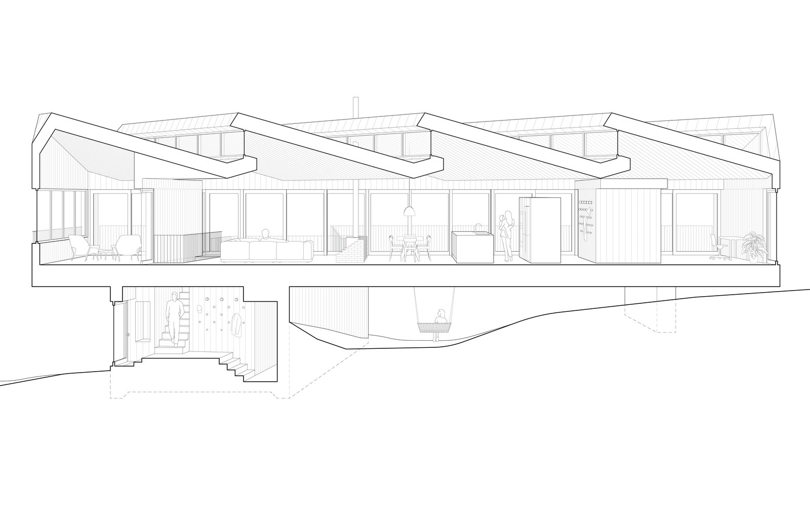 Cross section drawing