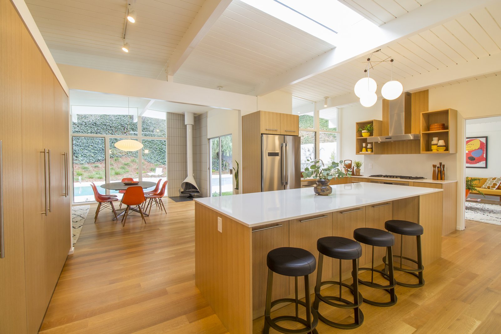 The remodelled kitchen.