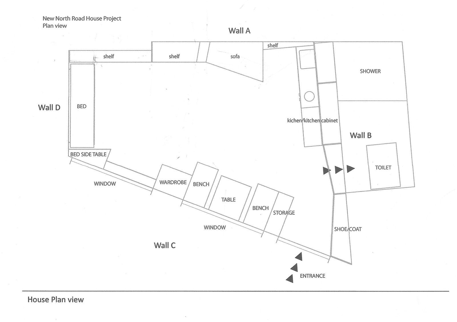 Floor plan drawing.