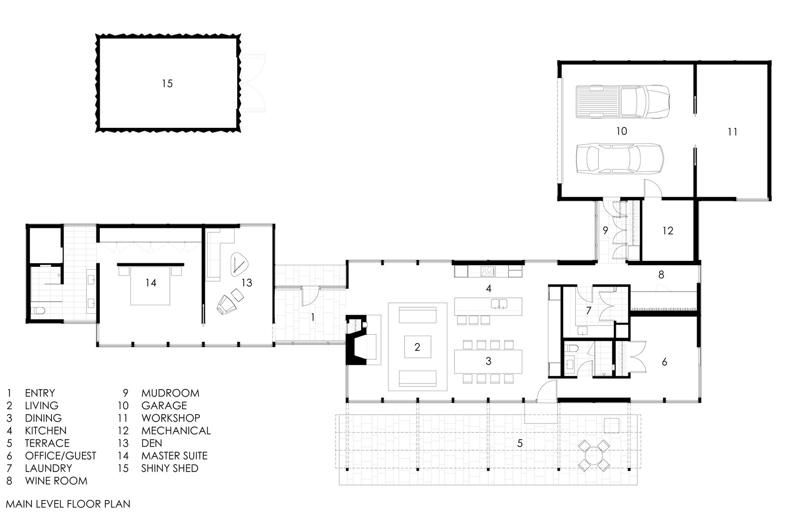 Floor plan drawing.