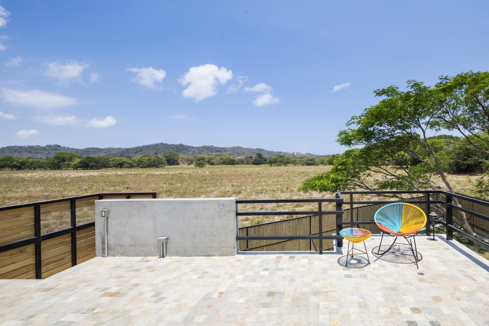 This beach house is sited on a former rice plantation near Playa Guiones.