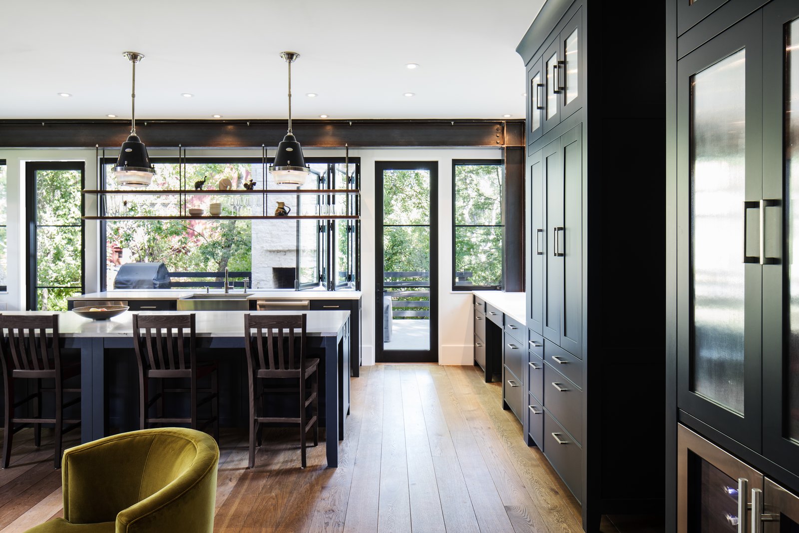 The kitchen features an elegant, rustic vibe.