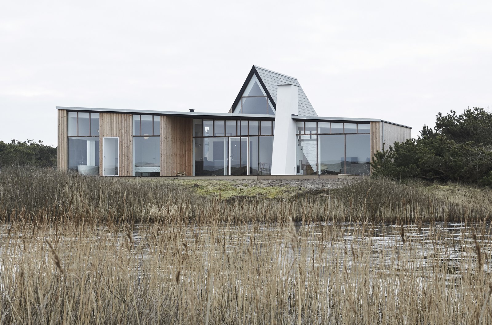A lakeside vacation home near the village of Agger in Denmark.