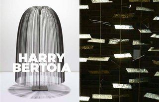 Inspiring Icon / Harry Bertoia - Photo 3 of 7 - Left: Willow sound sculpture, 1970, Right; Detail of sculpture