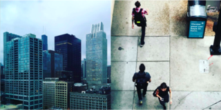 Instagram / Chigago / Illinois - Photo 1 of 6 - Left: The skyscrapers are amassed in Chicago, Right: The 9-5 commuters on the streets