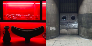 Instagram / Chigago / Illinois - Photo 2 of 6 - Left: The rooftop bar at The Virgin Hotel has an amazing red installation Right: The Art Deco Fortress near Ashland Station