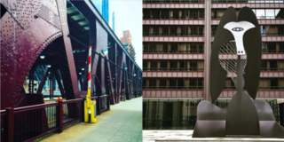 Instagram / Chigago / Illinois - Photo 4 of 6 - Left: The bridges of Chicago city, Right: Mies meets Picasso, what a duo!