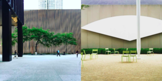 Instagram / Chigago / Illinois - Photo 5 of 6 - Left: The Mies forecourt with an amazing tree, Right: Ellsworth Kelly at The Chicago Institute of Art, a must see!