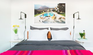 Styling Bedroom Artwork, by Framebridge - Photo 1 of 10 - "Poolside Glamour" by Slim Aarons in Irvine; Source: Framebridge/Parachute
