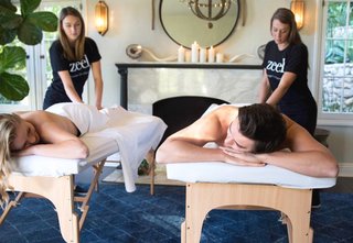 5 Amazing Experiential Gifts, from Zola - Photo 1 of 5 - You may want to register twice for this one and make it a monthly couples massage; Source: Zola 