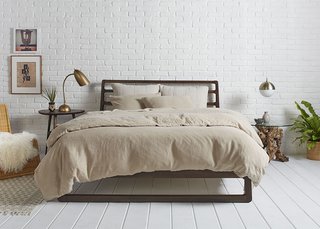 Toast Linen: Behind the Design + Styling Tips - Photo 2 of 6 - Toast on Toast paired with our Oatmeal Essential Shams for a more monochromatic look; Source: Nicole LaMotte/Parachute 