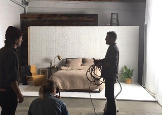 Toast Linen: Behind the Design + Styling Tips - Photo 6 of 6 - Where the magic happens; Source: Nicole LaMotte/Parachute 
