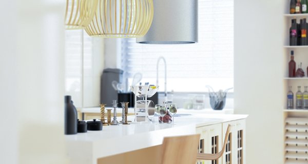Previously existing walls were brought down, in order to create an open space, unifying a kitchen, a dining room and a living room. Merging aesthetic continues on to the bedroom, where two sinks and the wardrobe become the part of the room, as opposed to traditional approach of keeping them locked away from eye.
The apartment overlooks the city and the mountains, and for the outer visual richness to be fully embraced, the windows were enlarged to the wall scale.
Photo 6 of Double N Residence modern home