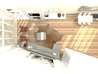 Competition: Redesign of Contemporary Living Room, Dallas, TexasCompetition: