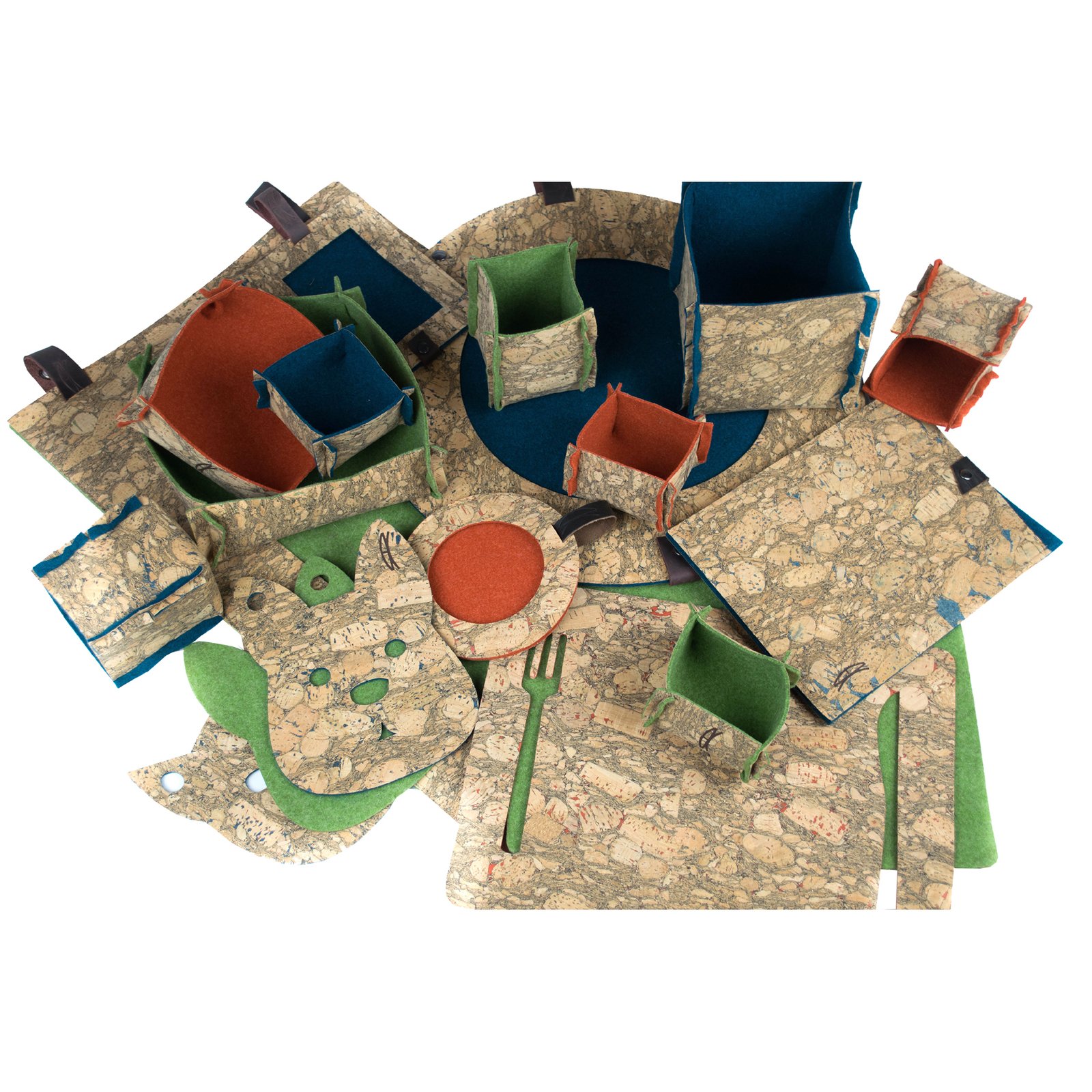 Home collection of accessories Cork&Felt