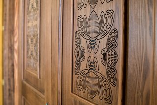 Patrón Designed a Spanish Colonial Guest House with Modern Flair - Photo 10 of 14 - All the wood was hand carved by over 2,000 local artisans. 