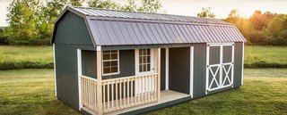 10 Prefab Barn Companies That Bring DIY to Home Building - Photo 10 of 10 - Woodtex’s ready-made barns are ideal as storage sheds, garden sheds, tool sheds, recreational workshops, office spaces, garages, or cabins.