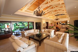 10 Dream Modern Home Rentals In Hawaii - Photo 2 of 10 - The Obamas’s first rental choice—where they stayed in 2009 and 2010—is impressive. The Plantation Estate, unofficially known as the "Winter White House", opens up to a lagoon-style pool in the front courtyard with cascading waterfalls and a lavish heated spa. 