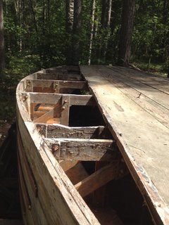 Crafting a Hollow Wood Surfboard from Old-Growth Redwood - Photo 1 of 26 - These sailboats were handmade at Camp Thunderbird in Minnesota in the 50s from old growth Redwood—making it about 70 years old now.
